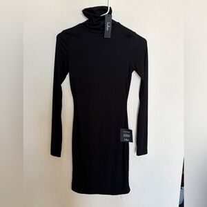Lulu's Black Long Sleeve Turtleneck Dress Women’s size Small